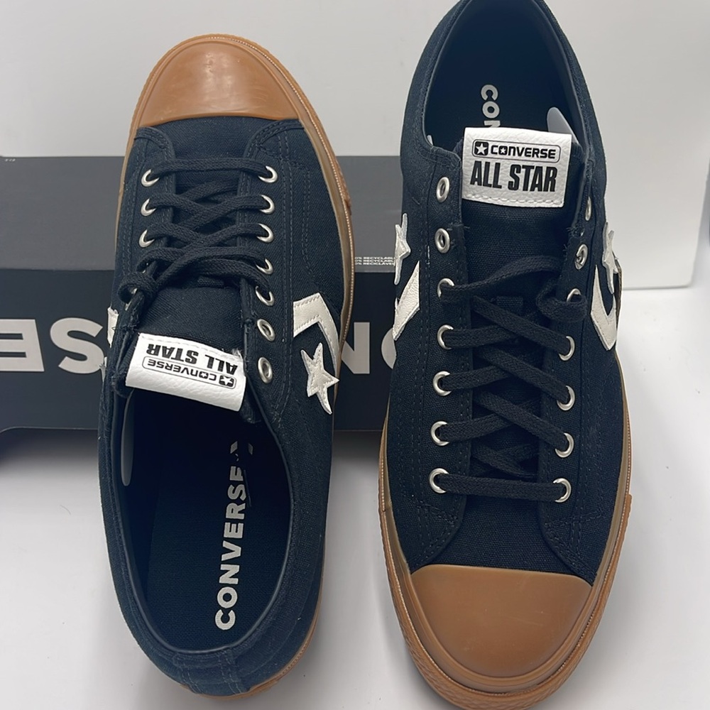 Converse Men's A08847C
STAR PLAYER 76 OX
All 
CONVERSE Black and Brown Sneakers - Picture 12 of 16